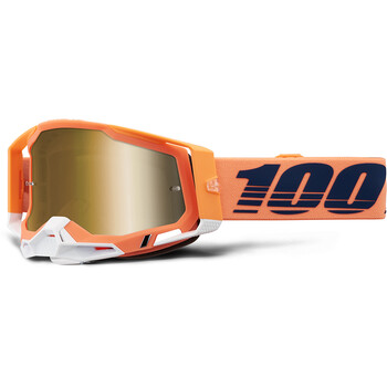 Racecraft 2 Coral - Maschera a specchio oro vero 100%