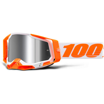 Maschera Racecraft 2 Arancione - Argento a specchio 100%