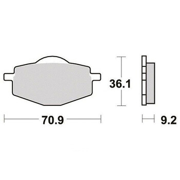 Pastiglie freno S1081N Sifam