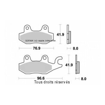 Pastiglie freno S1085N Sifam