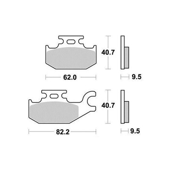 Pastiglie freno S1266N Sifam