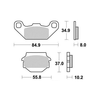 Pastiglie freno S1332N Sifam