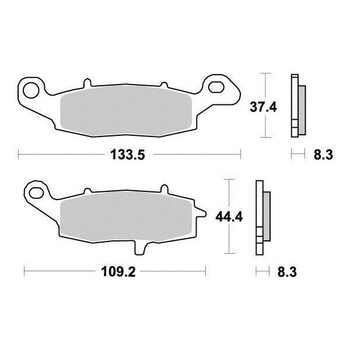 Pastiglie freno S1352N Sifam