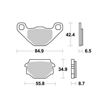 Pastiglie freno S1805N Sifam