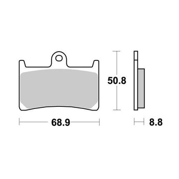 Pastiglie freno S1033N Sifam