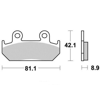 Pastiglie freno S1051N Sifam