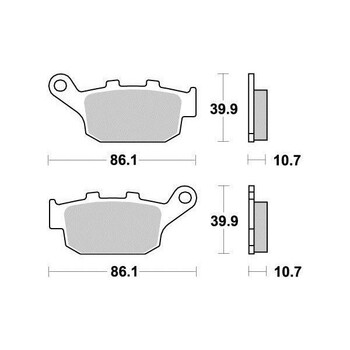 Pastiglie freno S1070N Sifam