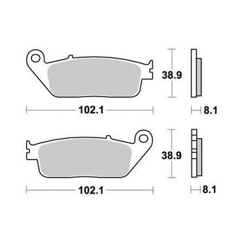 Pastiglie freno S1071N Sifam