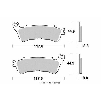 Pastiglie freno S1172N Sifam