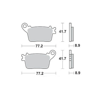 Pastiglie freno S1174N Sifam