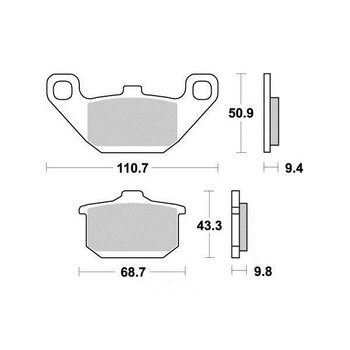 Pastiglie freno S1002N Sifam