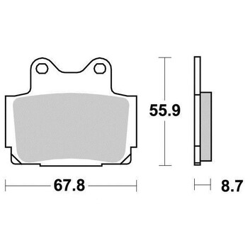 Pastiglie freno S1024N Sifam