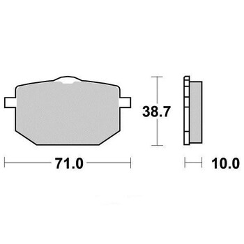 Pastiglie freno S1088N Sifam