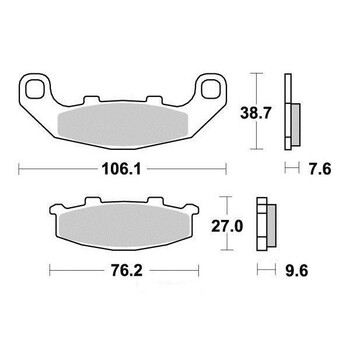 Pastiglie freno S1015N Sifam