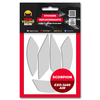 Adesivi Easy Replica™ Scorpion Exo-1400 Air™ / Exo-1400 Air Evo II™ Fear The Yellow Bear