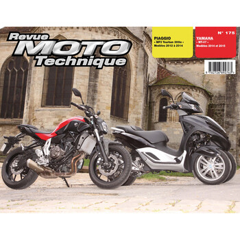 RMT 175 PIAGGIO MP3 YOURBAN 300ie (dal 2012 al 2014) e YAMAHA MT-07 (2014 e 2015) Etai