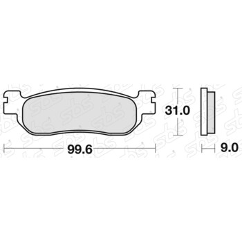 155 CT pastiglie dei freni SBS