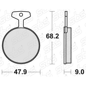 504 Pastiglie freno HF SBS