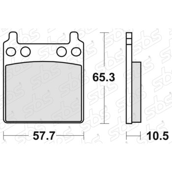 509 Pastiglie freno HF SBS