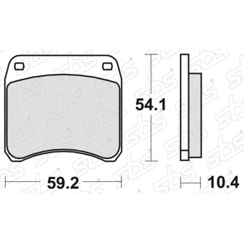 523 Pastiglie freno DC SBS