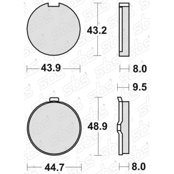 Pastiglie freno 524 HF SBS