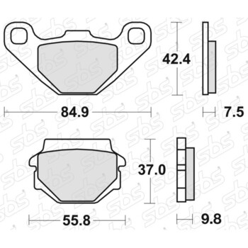 546 Pastiglie freno RSI SBS