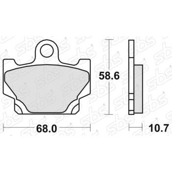 550 Pastiglie freno HF SBS