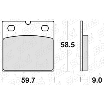 554 Pastiglie freno HS SBS