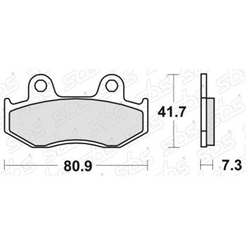 Pastiglie freno 558 RSI SBS