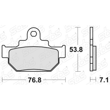 581 Pastiglie freno HF SBS