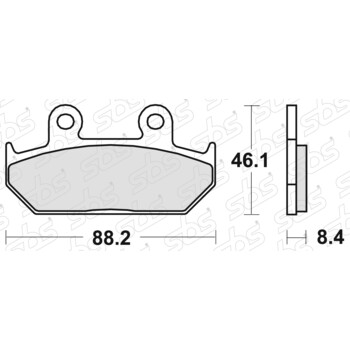 600 Pastiglie freno HF SBS