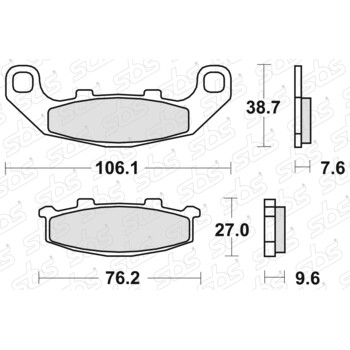 Pastiglie freno 615 LS SBS