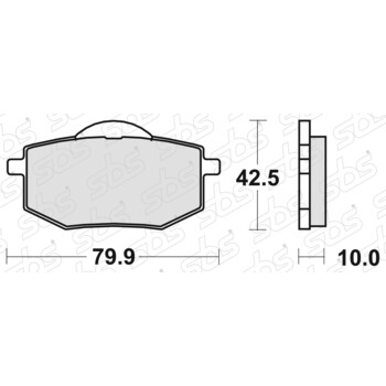 Pastiglie freno 616 HF SBS