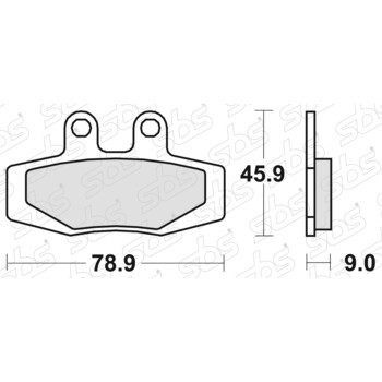 Pastiglie freno 621 HF SBS