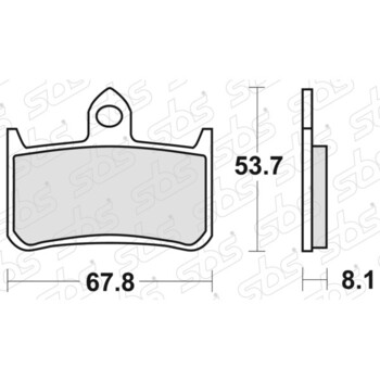 Pastiglie freno 622 RS SBS
