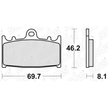 Pastiglie freno 631 RS SBS