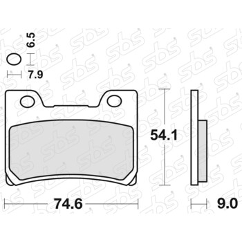 Pastiglie freno 665 RS SBS