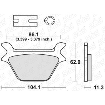 669 Pastiglie freno H.CT SBS