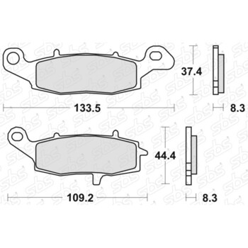 705 Pastiglie freno HS SBS