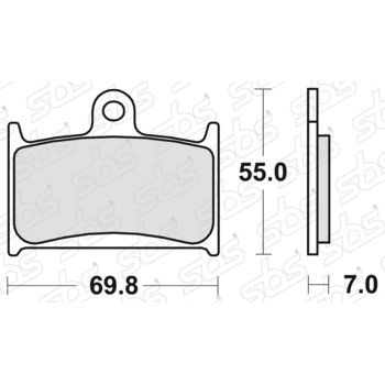 Pastiglie freno 714 HS SBS