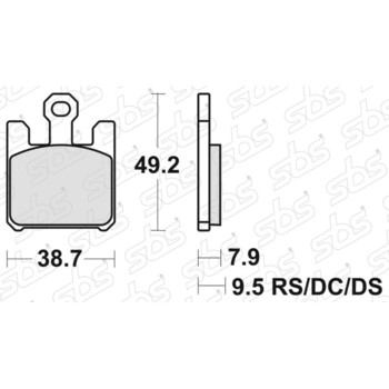 Pastiglie freno 788 HS SBS