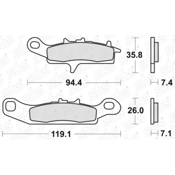 Pastiglie freno 798 SI SBS