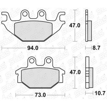 Pastiglie freno 810 HF SBS