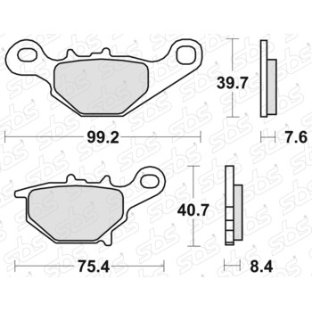 820 pastiglie freno SI SBS