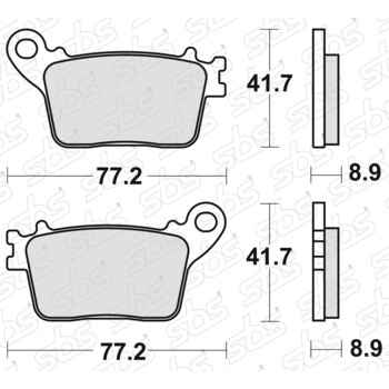 Pastiglie freno 834 RQ SBS