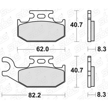 836 pastiglie freno SI SBS