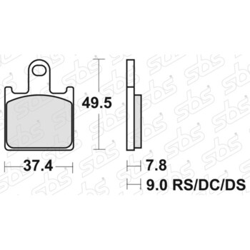 Pastiglie freno 838 RS SBS