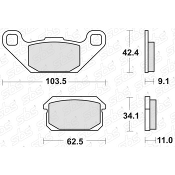 Pastiglie freno 848 SI SBS