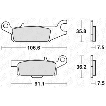 Pastiglie freno 850 SI SBS