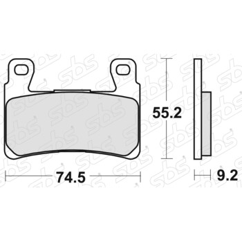 Pastiglie freno 860 H.HS SBS